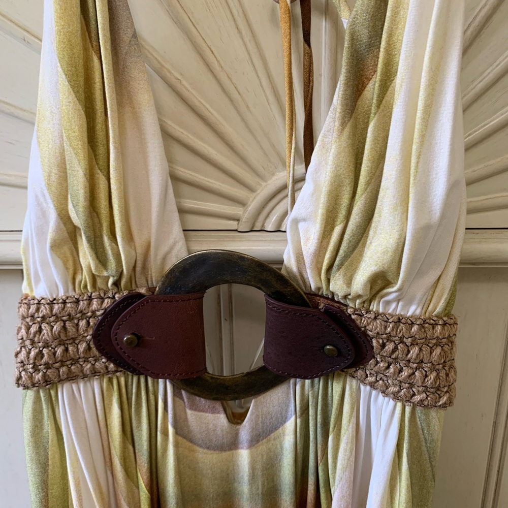 Sky Multicolor Halter Mini Dress - Picture 2 of 4